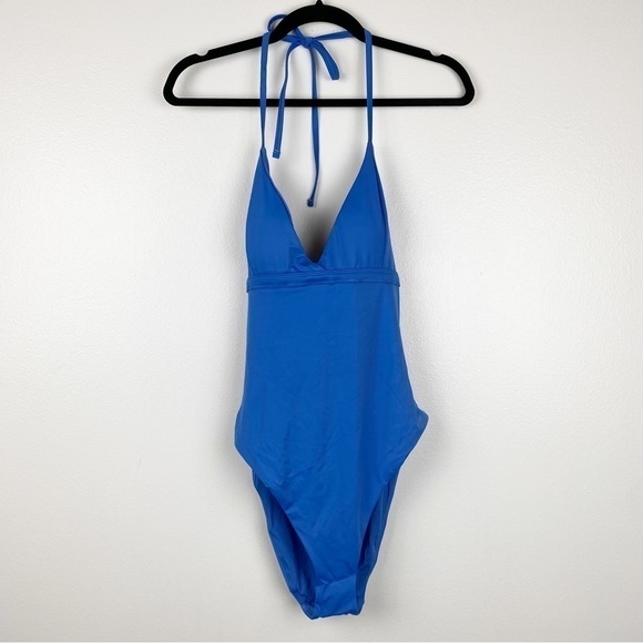 Andie The Lagos One Piece Swimsuit Blue Size L NWT - Picture 5 of 10